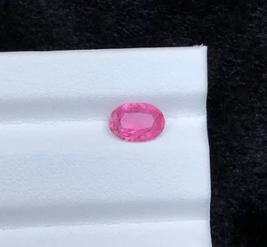 0,87 ct natürlicher geschliffener rosa Turmalin Kuschinform lose Edelsteine aus Afghanistan - Bild 1 von 9