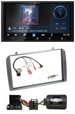 Kenwood Bluetooth 2DIN USB DAB Lenkrad Autoradio für Alfa Romeo GT 147 2000-2008 - Bild 1 von 4