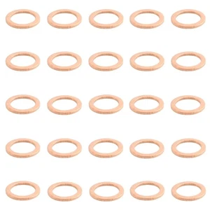 25Pcs Replaces 007603-014106 Oil Drain Plug Copper Crush Washer for Mercedes - Picture 1 of 8