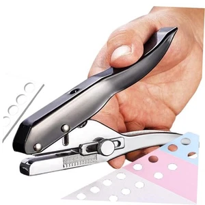 Hole Punch, Single Hole Punch Heavy Duty Hole Puncher Handheld Paper Punch - Picture 1 of 8