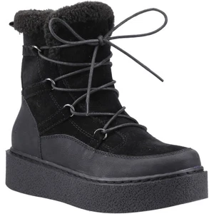 Hush Puppies halbhoher Damen-Winterstiefel Bronte Wildleder schwarz - Bild 1 von 10