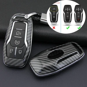 Carbon Fiber Remote Key Fob Cover for Ford F-150 Explorer Lincoln MKX MKC A - Picture 1 of 12