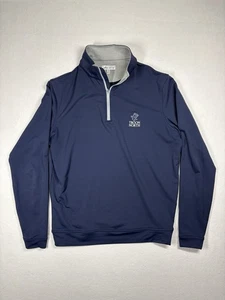 Peter Millar 1/4 Zip Pullover Herren S blau Perth Golf Performance Stretch Logo - Bild 1 von 11