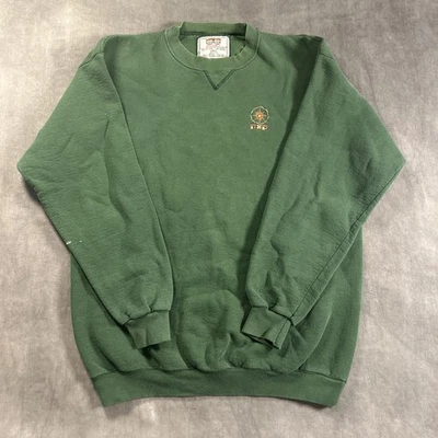Vintage 90s 20/20 HVYWT Sailing Sweatshirt Size LARGE Green Made In USA - Image 1 of 4
