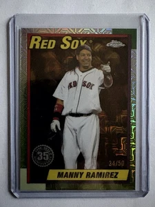 Manny Ramirez 2025 Topps Actualización Cromo 35º Oro Mojo Refractor #'d 34/50!! - Imagen 1 de 2