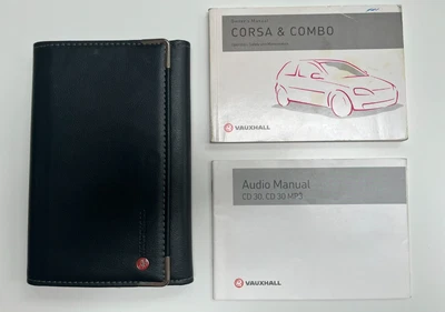 VAUXHALL CORSA/COMBO OWNERS MANUAL & AUDIO HANDBOOK & WALLET 2000-2005 (08/2003) - Image 1 of 4