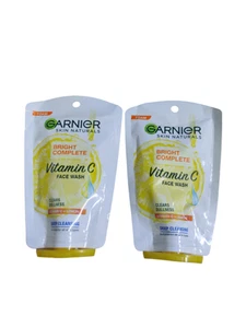 @ Garnier Skin Naturals Bright Complete Vitamin C Face Wash 25g Pack Of 2 - Picture 1 of 5