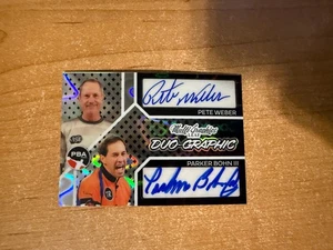 2025 Leaf Eclectic PBA - Pete Weber / Parker Bohn III - Silver Dual Auto #d 8/10 - Picture 1 of 3