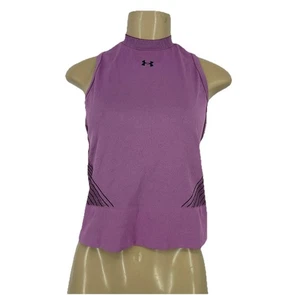 Camiseta corta Under Armour mediana para mujer RUSH sin costuras cuello alto activa 35-2 - Imagen 1 de 9