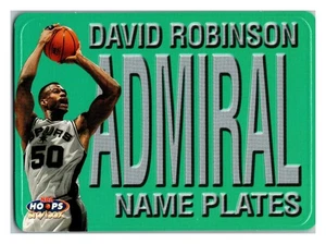 1999-00 NBA Hoops Skybox David Robinson #9 NP ADMIRAL Name Plates Spurs HOF NBA - Picture 1 of 2