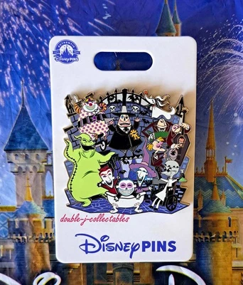 2023 Disney Pesadilla antes de Navidad Familia Cluster Pin Bloqueo Choque Oogie Zero Foto 1 de 2