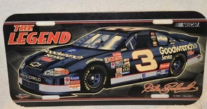 Vtg 2004 "THE LEGEND" Dale Earnhardt #3 Nascar Plastic Booster License Plate  - Picture 1 of 7