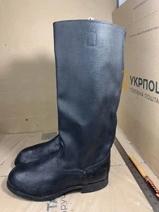 Vintage Soviet Russian Soldier Boots Sapogi Kersey Afghan ARMY Kirza USSR 45 - Picture 1 of 10