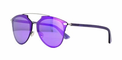 NEW DIOR REFLECTEDP 06LB/TE Sunglasses, Ruthenium / Violet Mirror Lens - Image 1 of 4