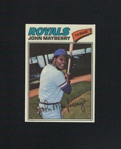 Pegatinas de tela Topps 1977 #27 John Mayberry Royals casi nuevas - Imagen 1 de 2