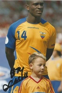 ECUADOR, EVERTON & WOLVES: SEGUNDO CASTILLO SIGNED 6x4 ACTION PHOTO+COA - Imagen 1 de 1