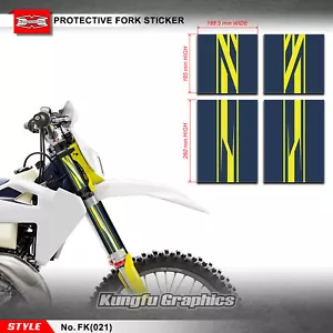 Dirt Bike MX Fork Guard Protective Vinyl Wrap Custom Sticker Decal Graphics, 3M - Picture 1 of 7