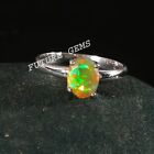 Ethiopian Opal Ring 925 Sterling Silver Handmade Jewelry Fire Beaded Ring RG 624