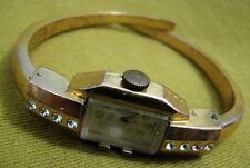 MuDu 10 microns Gold Plated 17J Jeweled Band Bracelet Swiss Watch