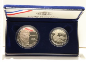 1993 P Bill of Rights Commemorative Coins 2-Coin Proof Set OGP & COA - Picture 1 of 5