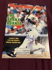 Rickey Henderson Signed Auto Autographed Sports Illustrated 7/28/1986 - Picture 1 of 1
