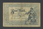 Germany 5 mark 1882 Krause 6 about Very Good World Paper Money