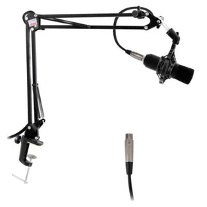 Pyle PMKSH01 Estudio Suspensión Pluma Brazo Tijera Mesa Abrazadera Montaje Micrófono Soporte con - Imagen 1 de 7