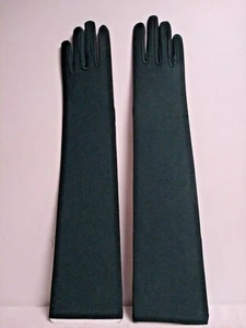 Vintage Handschuhe Hochzeit Brautjungfer Kleid Accessoires Kostüme Gatsby 100 % Nylon grün - Bild 1 von 6