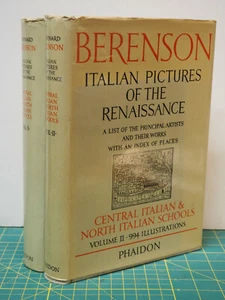 ITALIAN PICTURES OF THE RENAISSANCE: CENTRAL & N. ITALIAN Phaidon 2 vols. HCDJ - Imagen 1 de 8