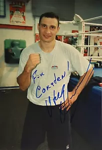 Vitali Klitschko signiert Box Champ Großfoto Unterschrift Autogramm signed (20) - Bild 1 von 4