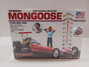 Atlantis Models 1:24 SCALE Tom McEwen Mongoose Rear Engine Dragster KIT#7529~NEW - Picture 1 of 5