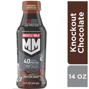 (2 Pack) Muscle Milk Pro Advanced Nutrition Knockout Chocolate Protein Shake - Picture 1 of 8
