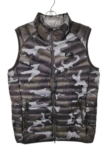 NIKE Tech Camo Herren Puffer Weste Down Fill Guild 550 Jacke Größe Large  - Bild 1 von 10