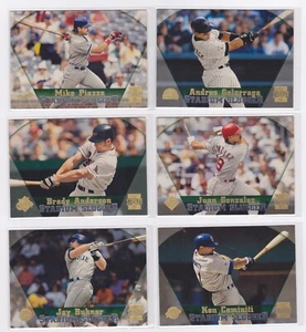 1997 Topps Stadium Club -Base -6 Card lot of Stadium Sluggers- Gonzalez/Piazza.. - Picture 1 of 1