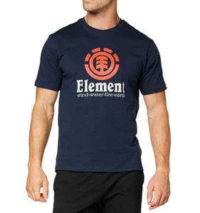 ELEMENT MENS VERTICAL T SHIRT.NEW NAVY SHORT SLEEVED SKATER TEE TOP S20.MEDIUM - Picture 1 of 6