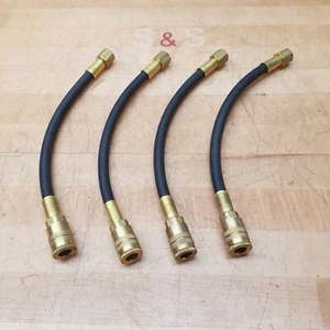 Parker 7212-251BK Jiffy Hose Push-On W/ Connectors, 1/4" ID, 10" Length, 300PSI - Picture 1 of 7
