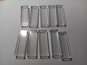 LEGO BULK LOT OF 10 TRANS CLEAR 1X2X5 BRICK WALL PILLAR WINDOW - Picture 1 of 1