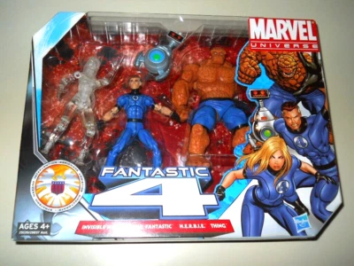 FANTASTIC FOUR ( VARIANT ) MARVEL UNIVERSE ( 2010 ) ACTION FIGURES SET - Image 1 of 3