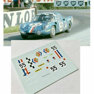 decals 1/43 alpine renault A210 le mans 1968 N.55 - Bild 1 von 2