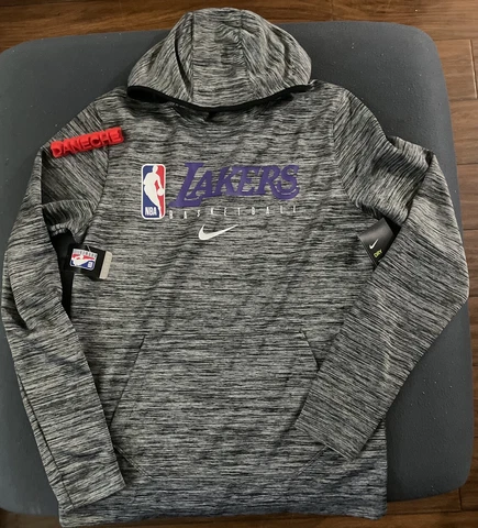 Nike NBA LA Lakers Authentic Team Issued Hoodie AV1359-032 RARE Size Medium-Tall Cover
