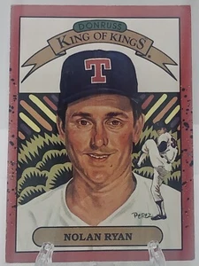 Nolan Ryan 1989 Donruss King of Kings #659 ERROR CARD HOF 1999 Texas Rangers - Picture 1 of 2