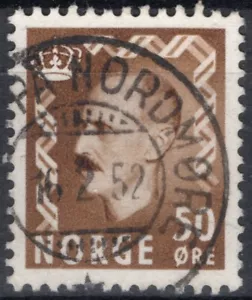 1113 Noruega 1950-52, NK 399 SON På Nordmøre 16 2 52 (MR) - Imagen 1 de 1
