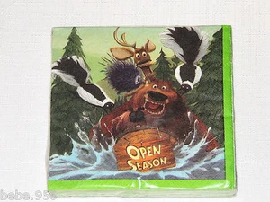 ~~OPEN SEASON ~~8-PAPER DESSERT NAPKINS PARTY SUPPLIES - Picture 1 of 1