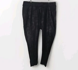 Democracy Kunstleder Leggings schwarz Größe 2X Glanz - Bild 1 von 8