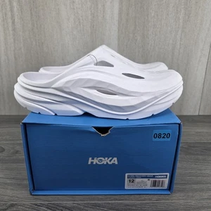 Hoka Ora Recovery Pantoletten Größe 12 Herren weiß weiß - Bild 1 von 10