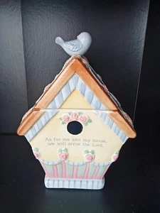 Biscottiera vintage come per me e la mia casa serviremo il Signore Bird House - Foto 1 di 6