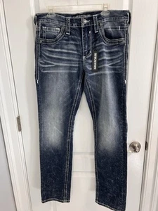 NEW AFFLICTION $135 MENS GAGE FLEUR SLIM JEANS IN GLENDALE SZ 33 - Picture 1 of 7