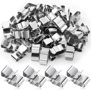 Zhengmy 50 Pcs Trailer Frame Wire Clips Stainless Steel Metal Cable Clips... - Picture 1 of 7