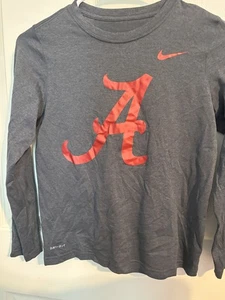 Nike Dri-Fit Alabama Crimson Tide Langarmshirt Herren Medium Grau NCAA Tee - Bild 1 von 5
