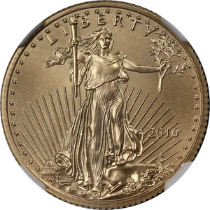 2016 Gold American Eagle $10 NGC MS70 Early Releases Anniversary Label - Picture 1 of 4